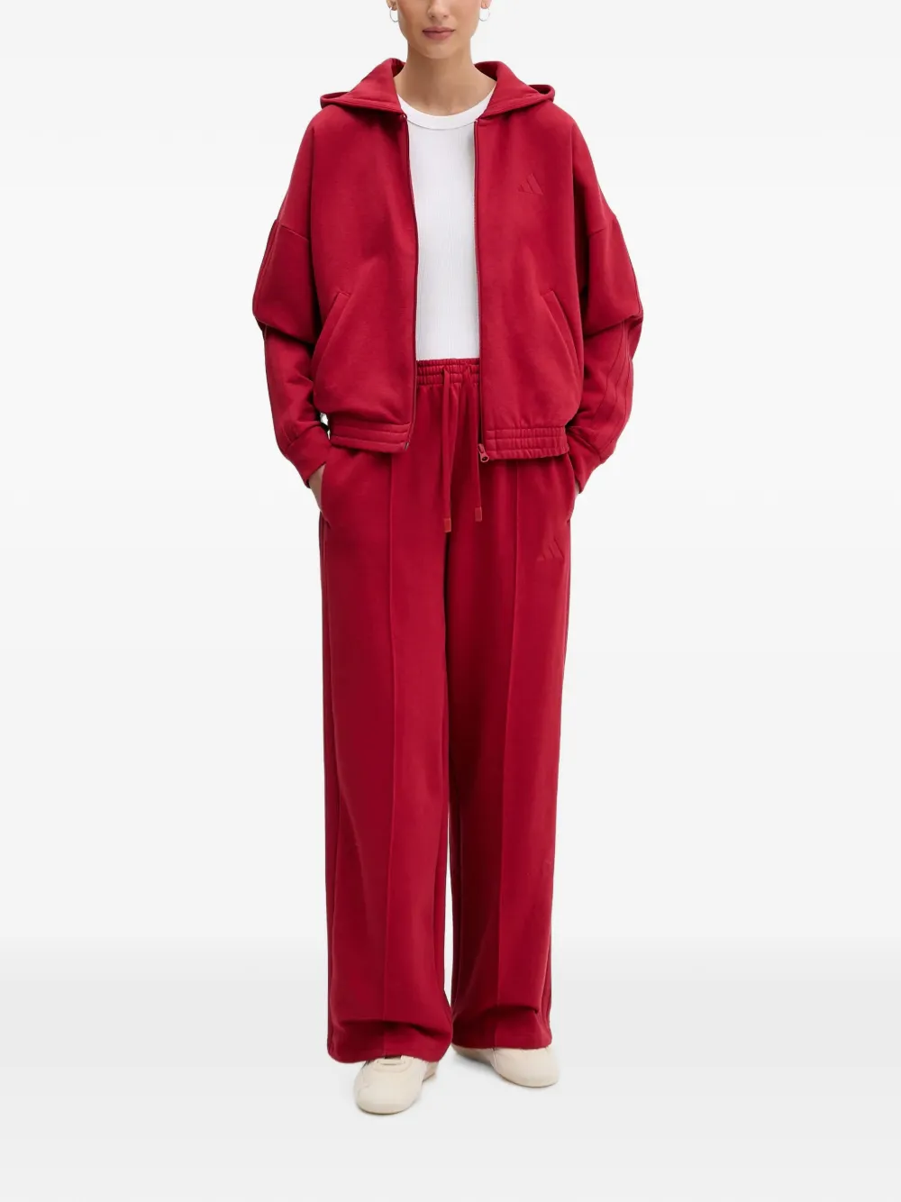 adidas Tuta sportiva con logo - Rosso