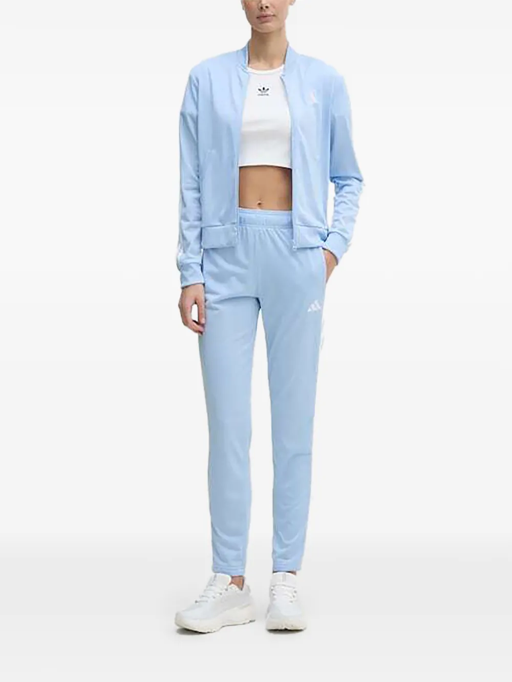 adidas Trainingspak met logodetail Blauw