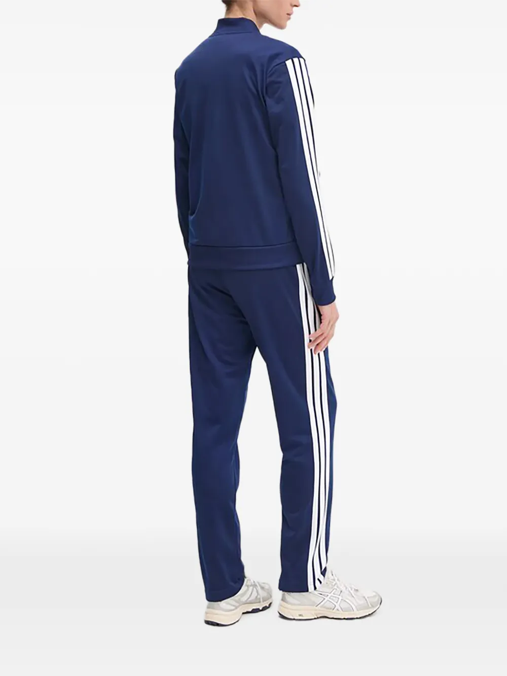 adidas Gestreept trainingspak met rits Blauw