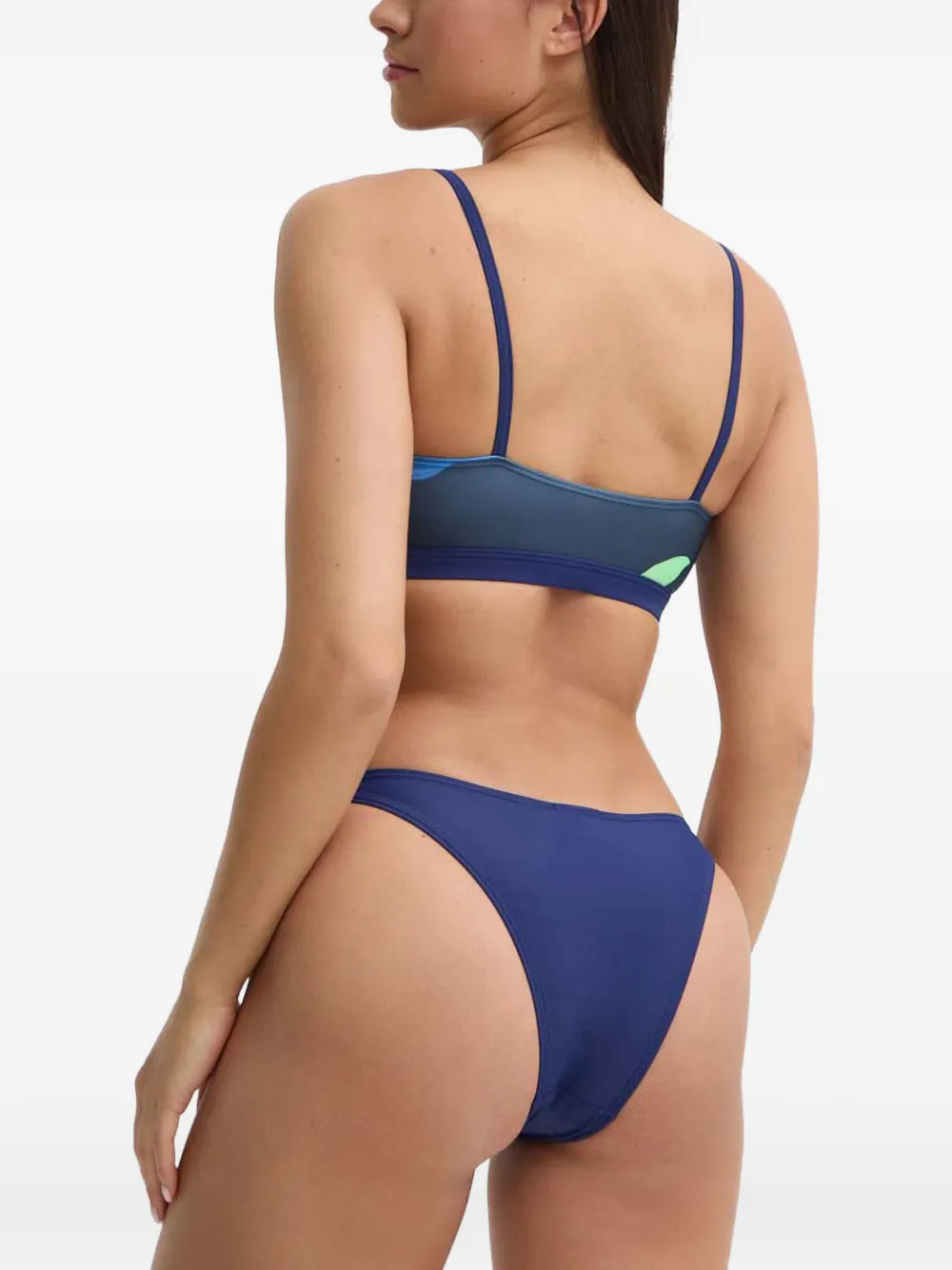 adidas City Escape Camo abstract-print cut-out bikini Blauw