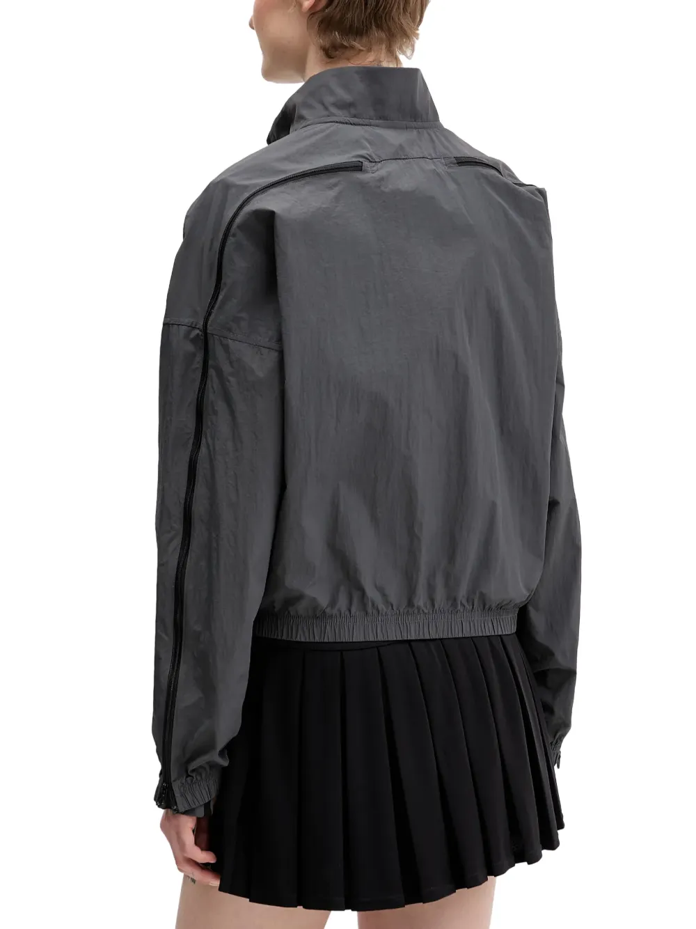 adidas City logo-print zip-up jacket Grijs