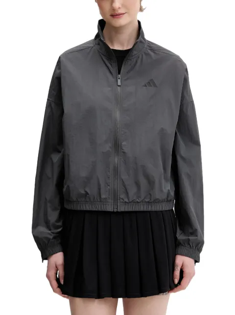adidas City logo-print zip-up jacket