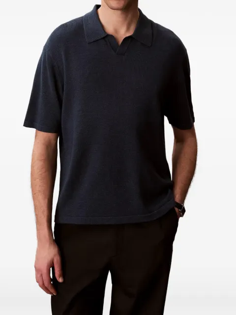 Calvin Klein playera tipo polo de tejido fino