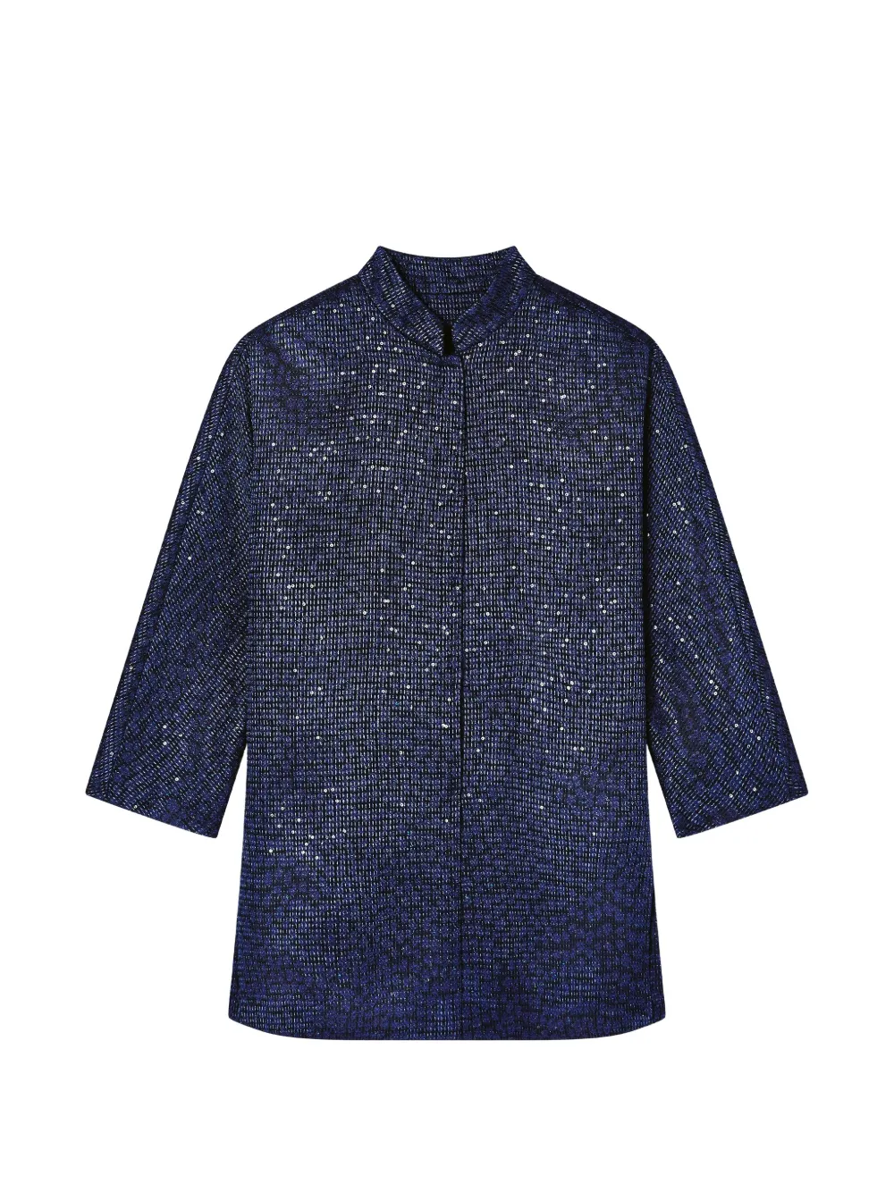 Giorgio Armani sequin coat - Blu