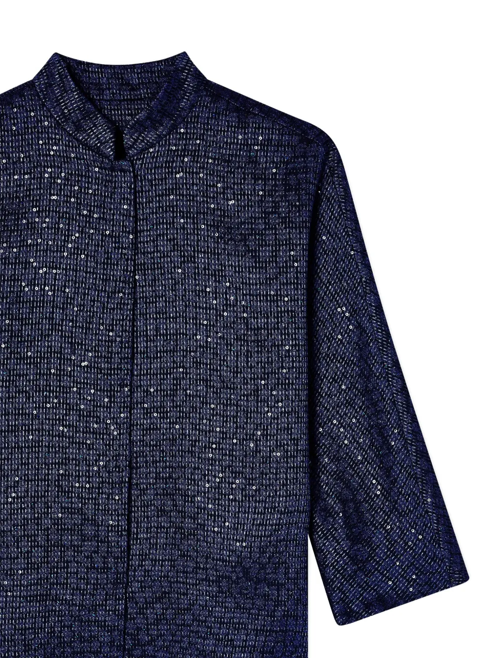  Giorgio Armani Sequin Coat - Blue 