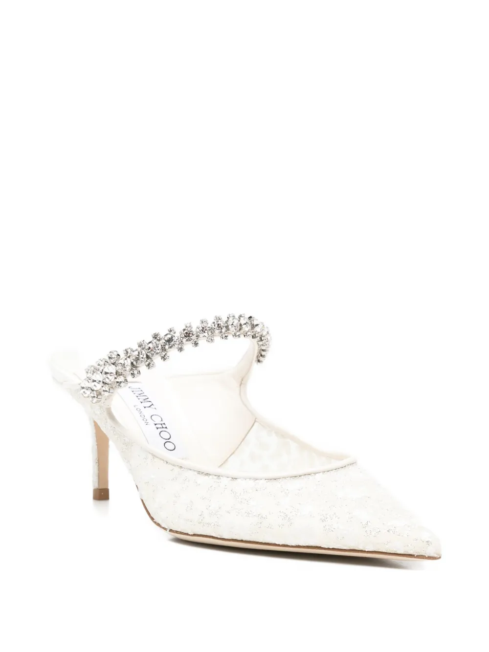 Jimmy Choo Bing heeled mules Wit