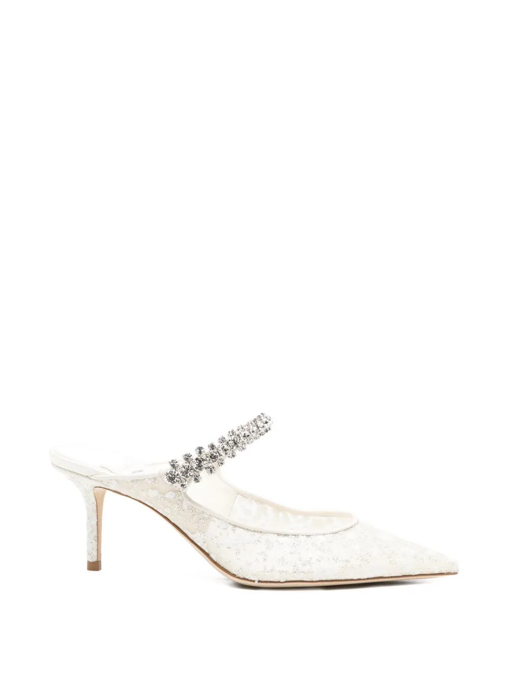Jimmy Choo Bing heeled mules Wit