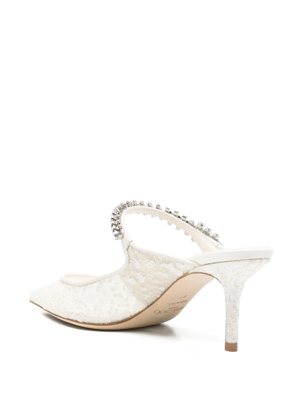 Jimmy Choo Bing heeled mules Wit