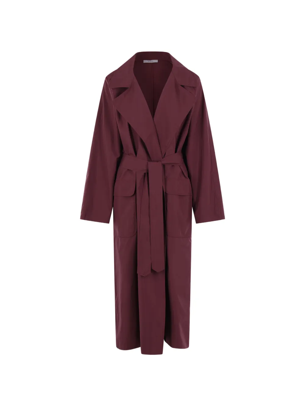 Dusan belt-fastening coat - Rosso