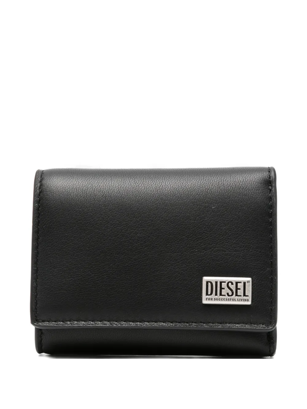 Diesel Biscotto logo-plaque wallet - Nero
