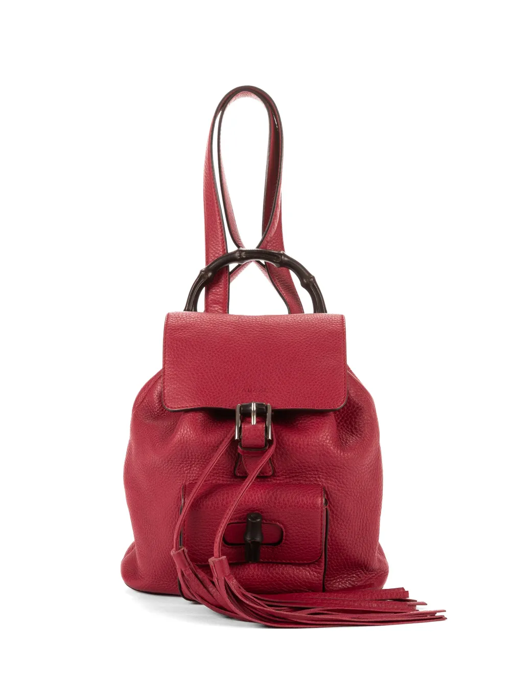 Gucci Pre-Owned buckle top-handle backpack - Rosso