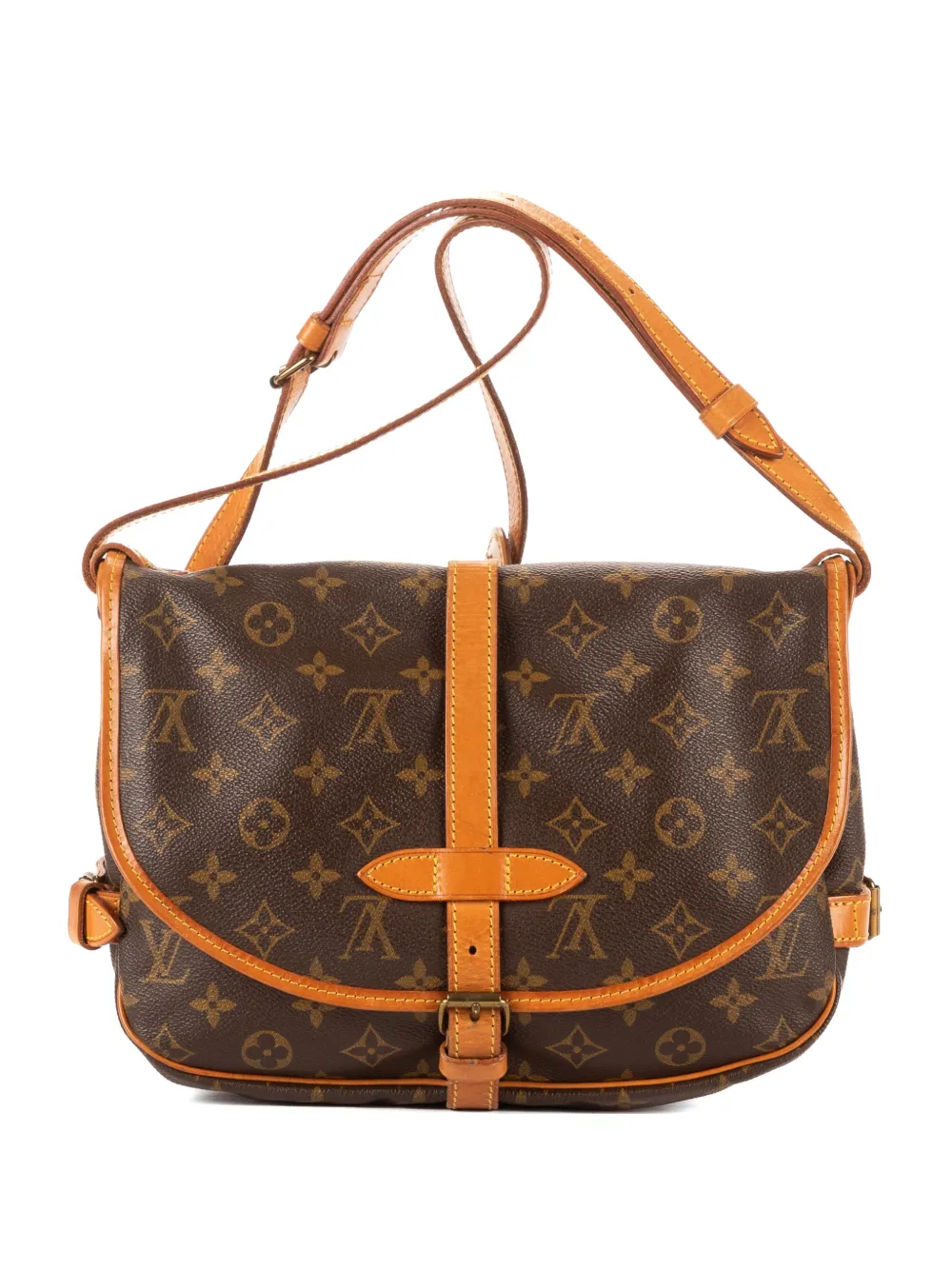 Louis Vuitton Pre-Owned Saumur monogram cross body bag - Marrone