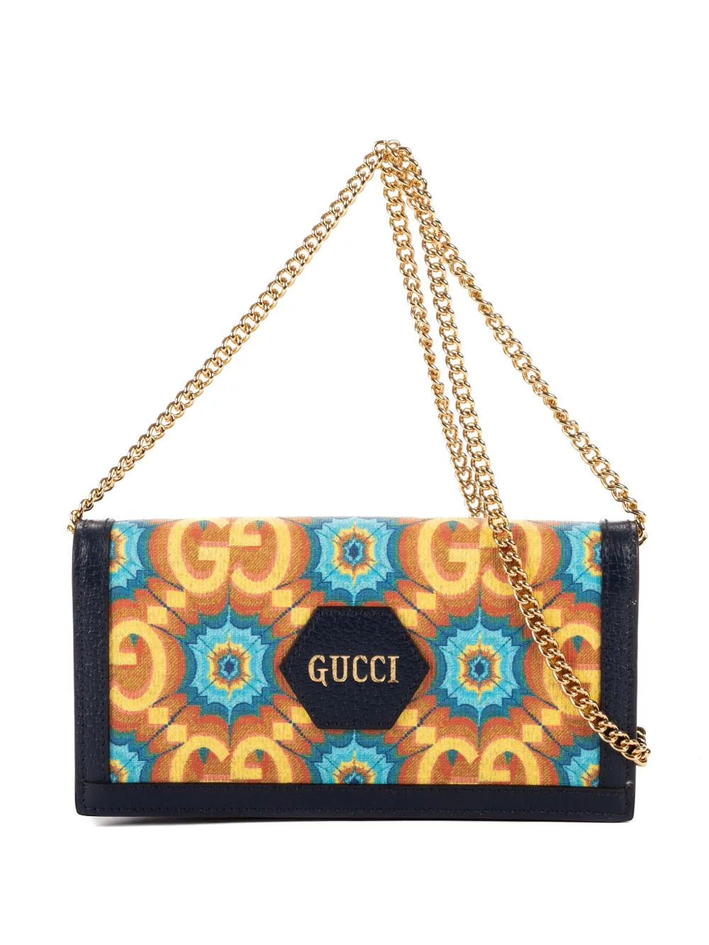Gucci Pre-Owned Kaleidoscope chain-strap cross body bag - Nero