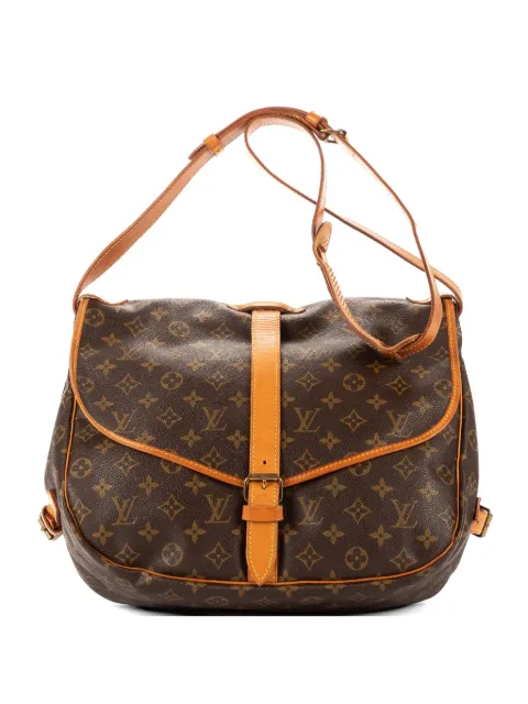 Louis Vuitton Pre-Owned Borsa a tracolla Saumur 35 con monogramma