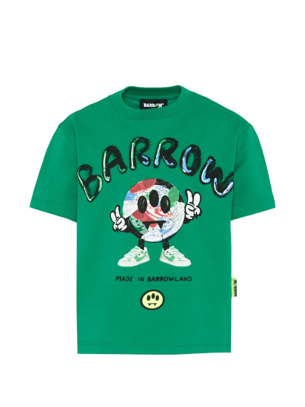Barrow kids graphic print T-shirt - Verde