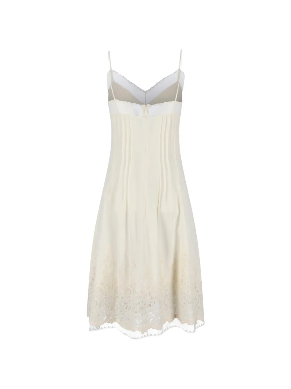 Lace-Detail Midi Dress