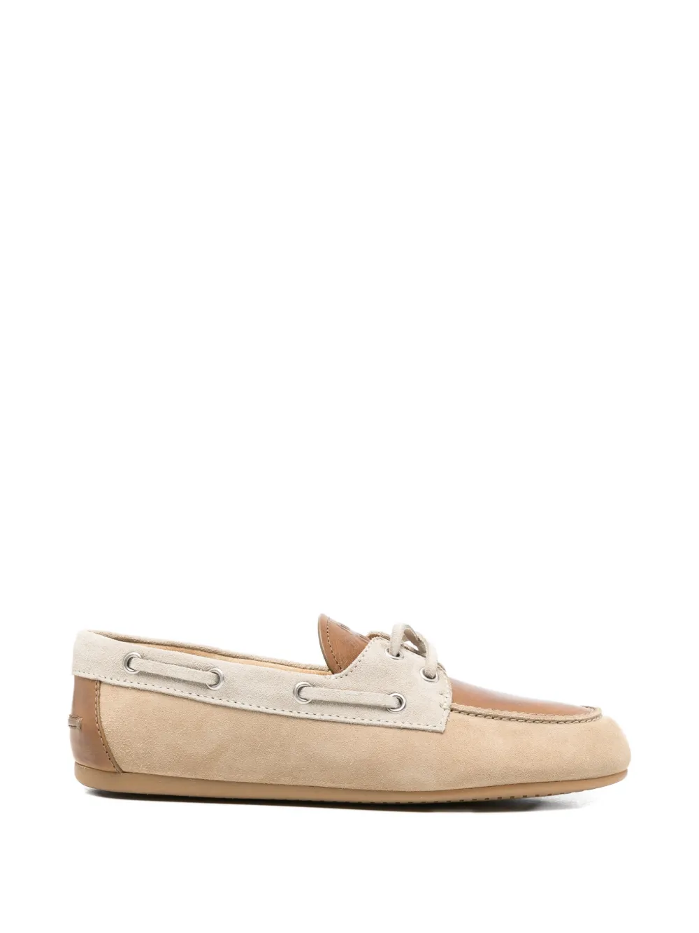 Miu Miu suede boat shoes - Toni neutri