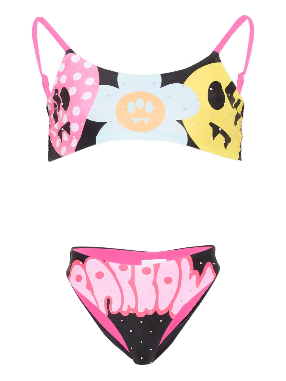 Barrow kids graphic bikini - Nero