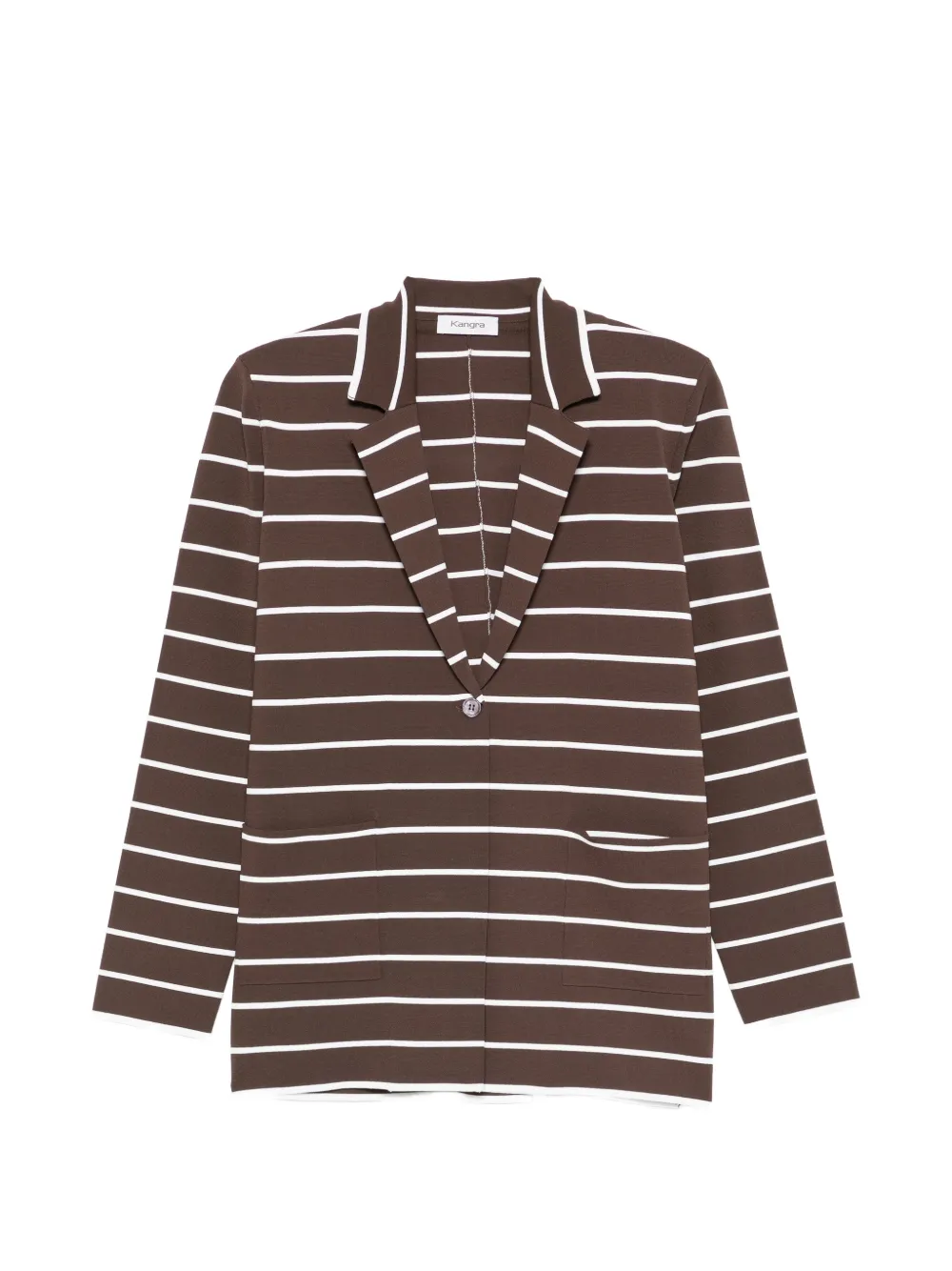 Kangra striped blazer - Marrone