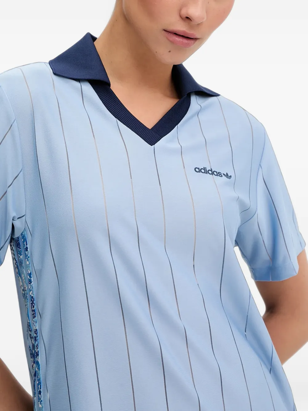 adidas x Liberty London tonal football dress Blauw