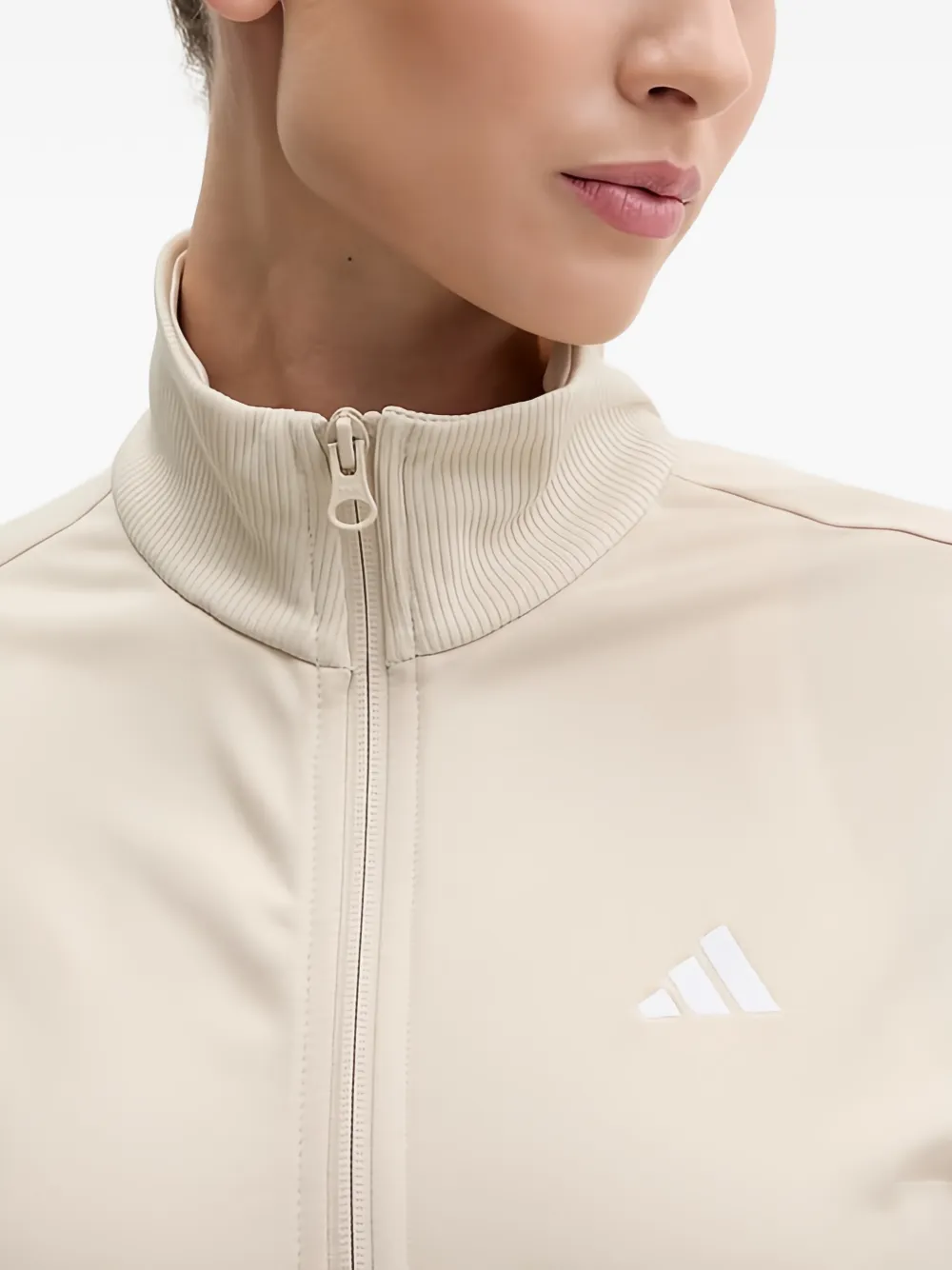 adidas Straight broek met borduurwerk Beige