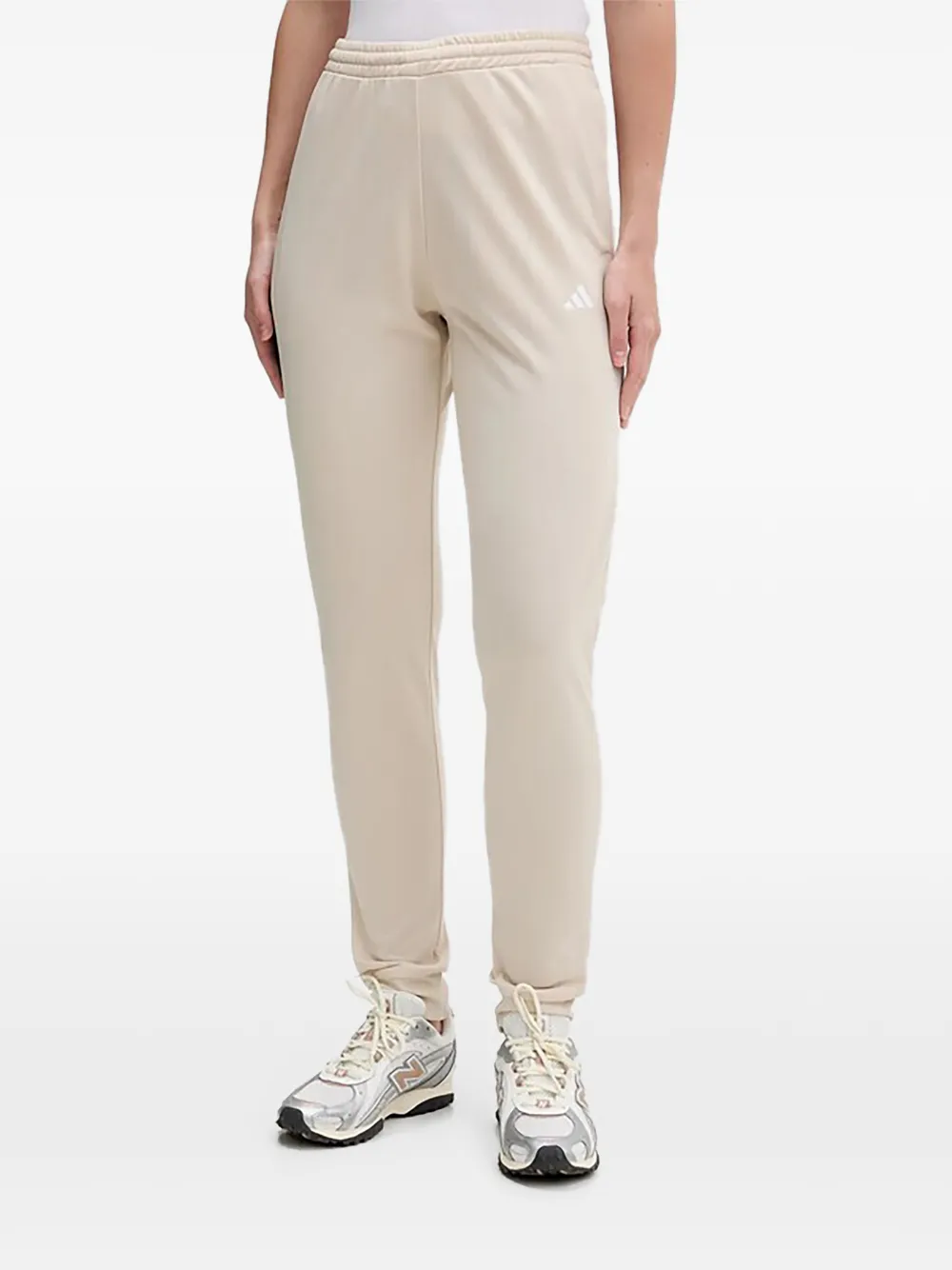 adidas Straight broek met borduurwerk Beige