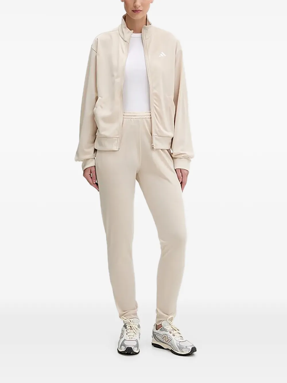 adidas embroidered straight-leg trousers - Toni neutri