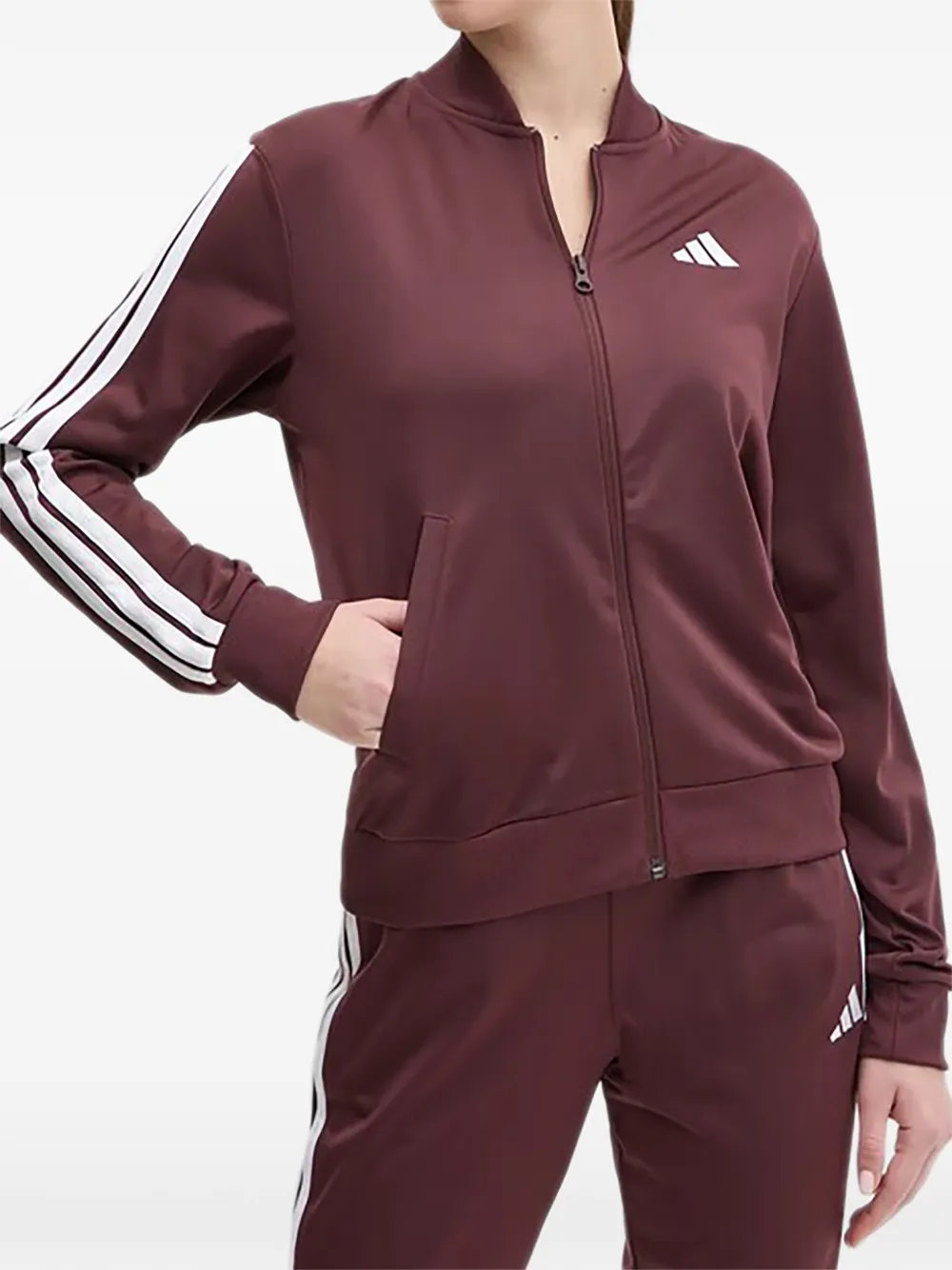 adidas Gestreept trainingspak Rood