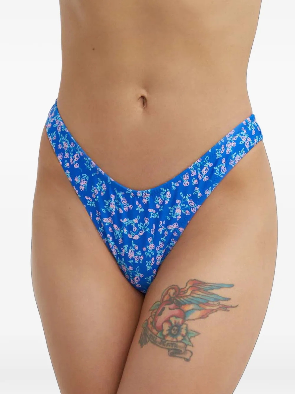 adidas Bikini met bloemenprint Blauw