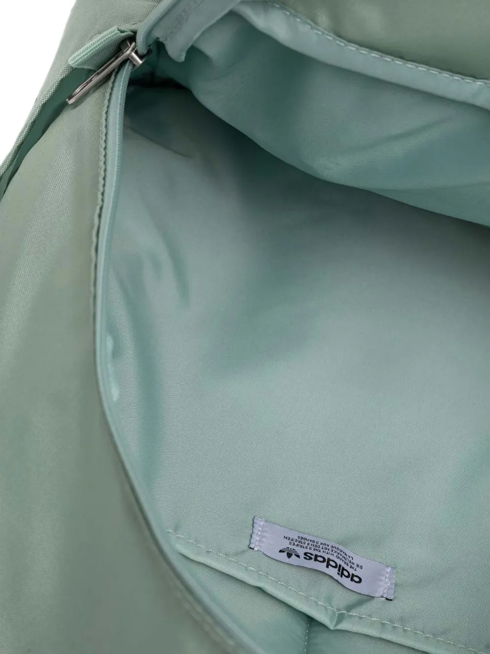 adidas logo-embroidered zip-fastening backpack Groen