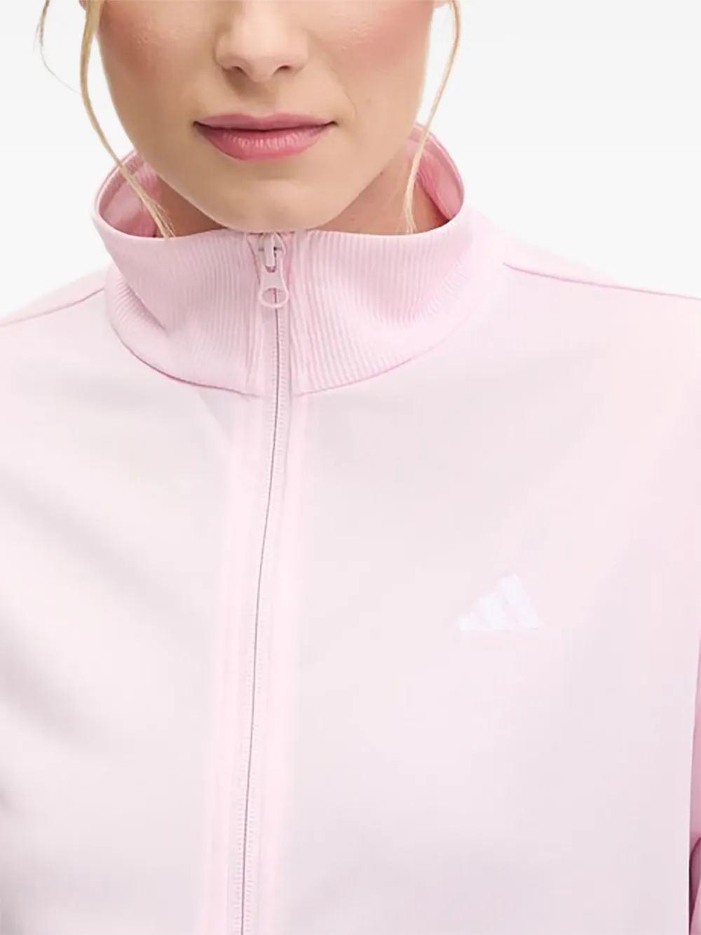adidas Trainingspak met geborduurd logo en ritssluiting Roze