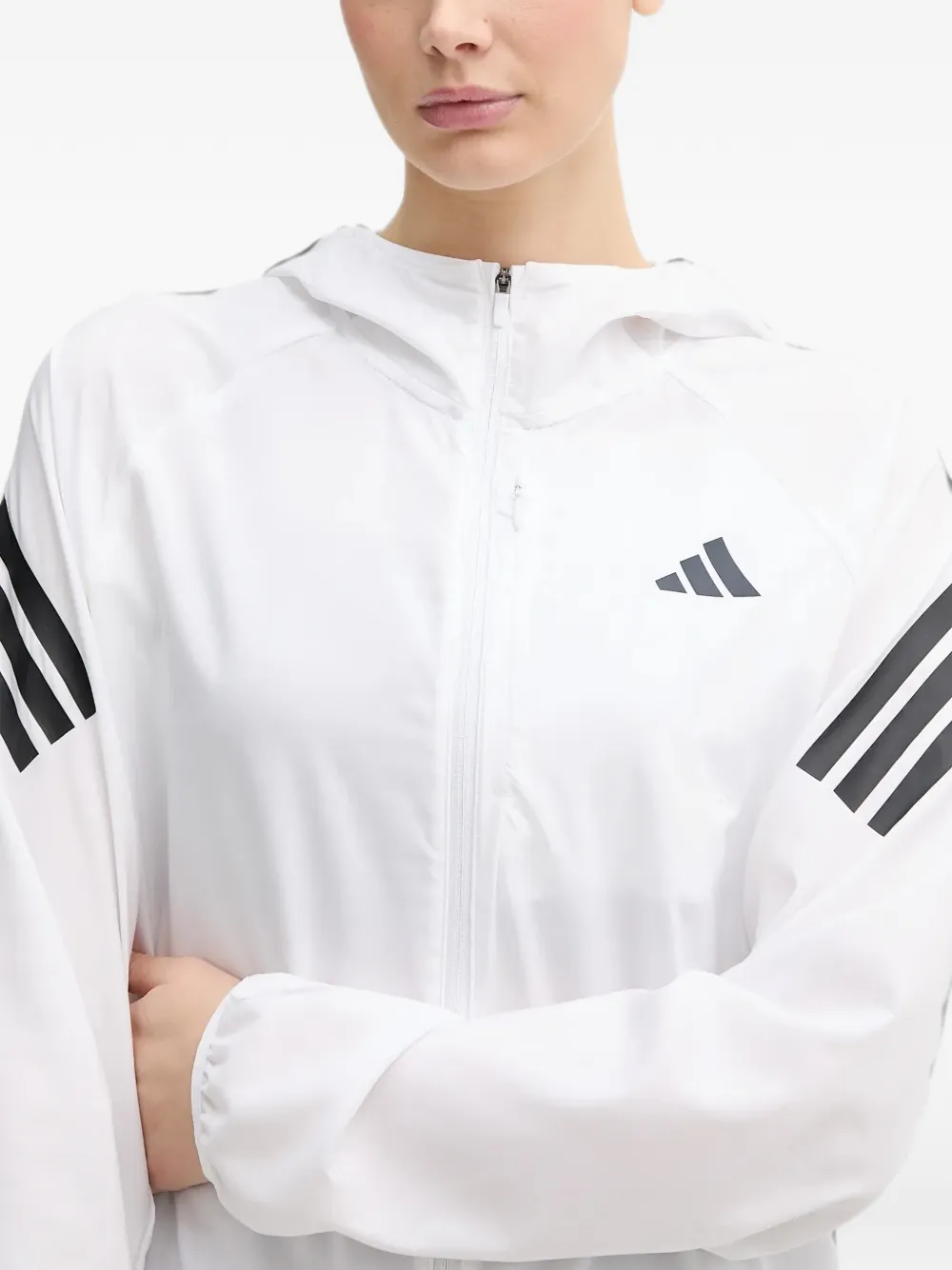 adidas Adi365 Iconic logo-print hooded jacket Wit