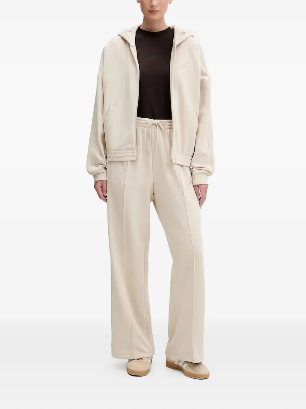 adidas embroidered drawstring tracksuit - Toni neutri