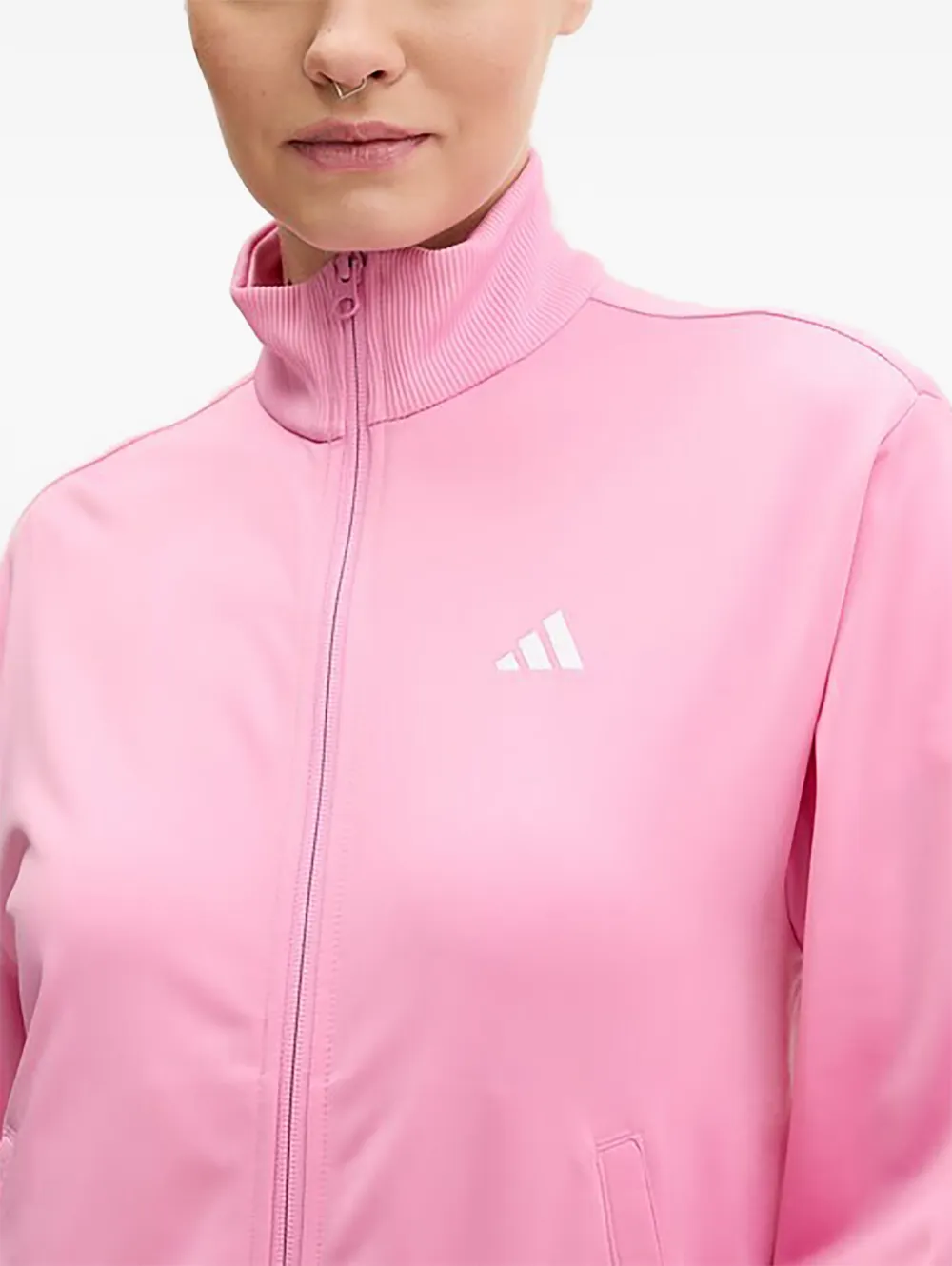 adidas Trainingspak met logo en rits Roze