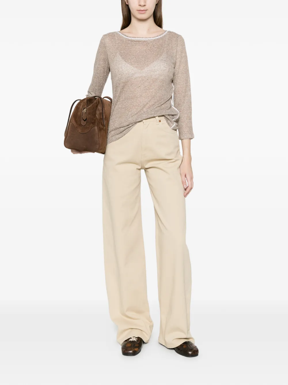  Purotatto Striped Top - Neutrals 