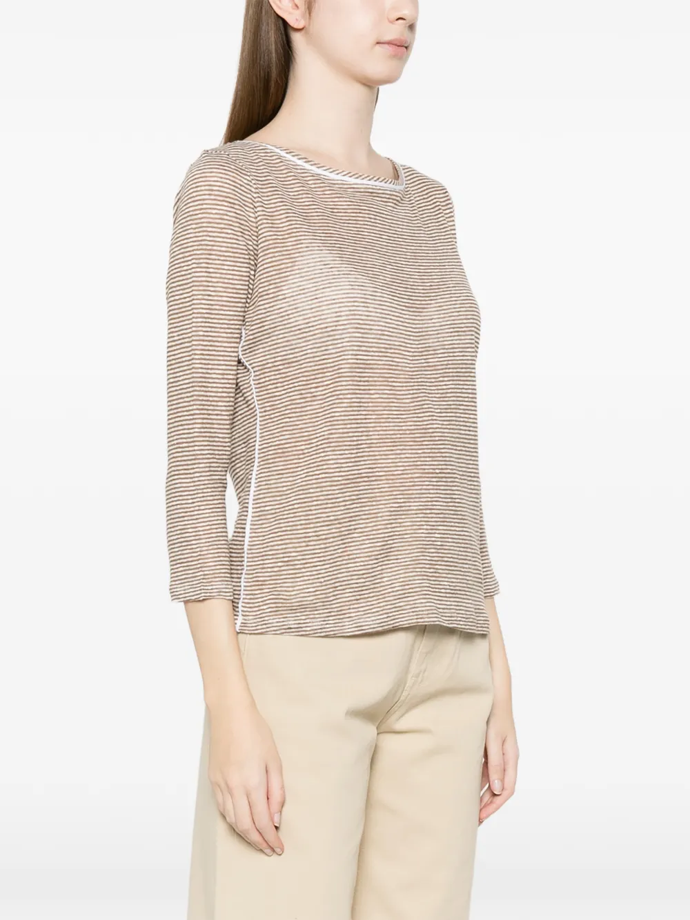  Purotatto Striped Top - Neutrals 