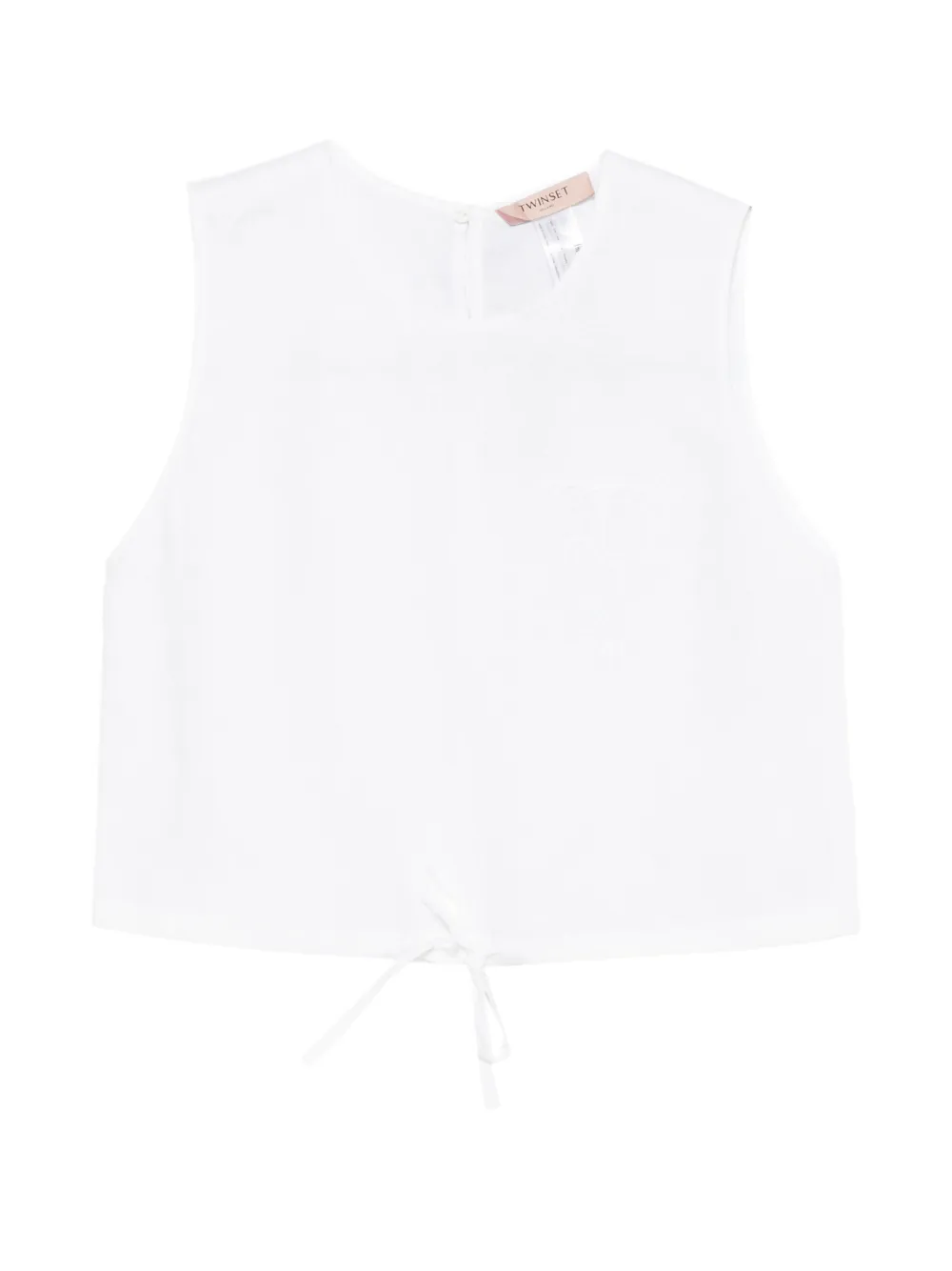 TWINSET tie-waist top - Bianco