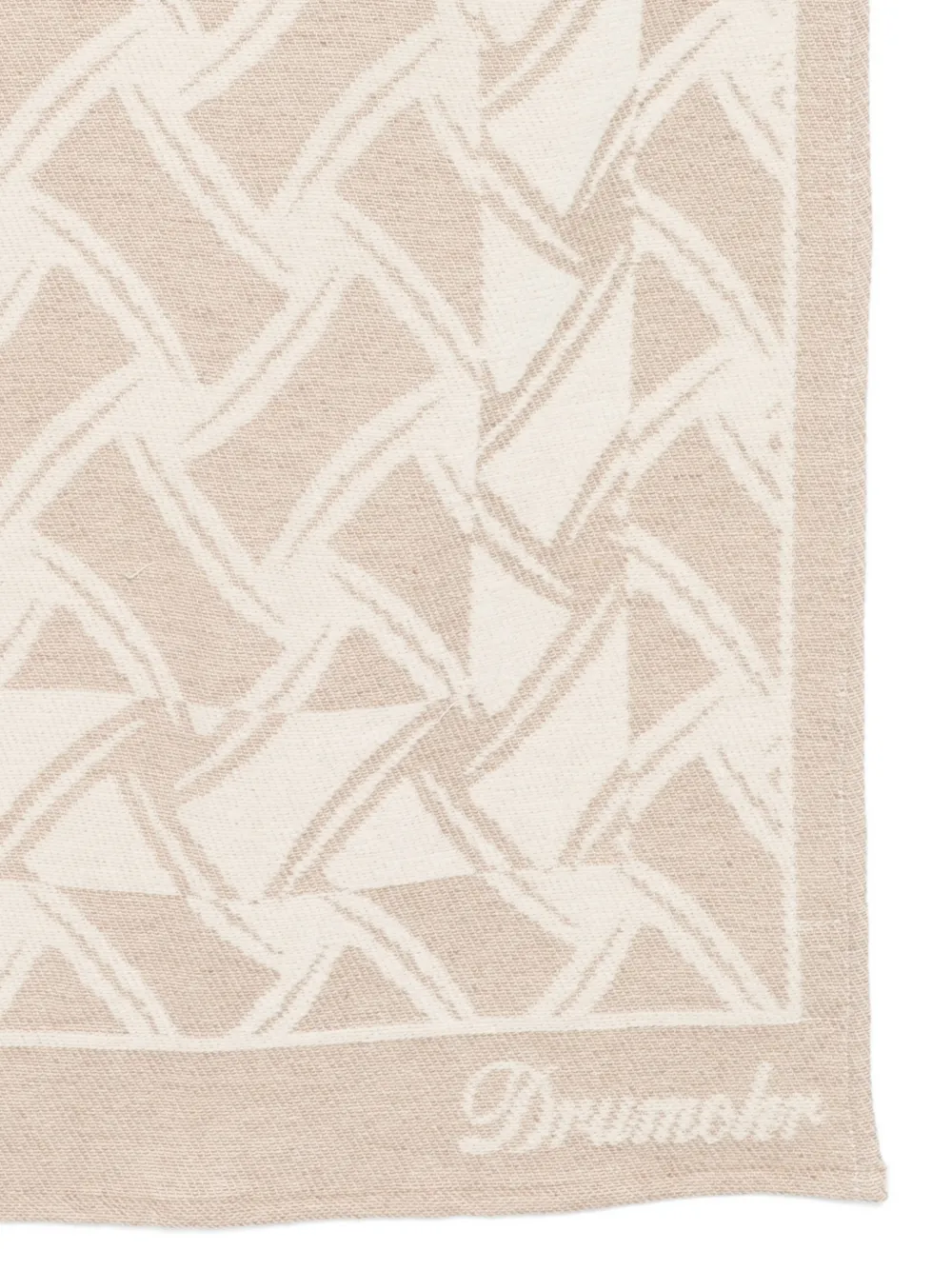  Drumohr Patterned Cotton Beach Towel - Neutrals 