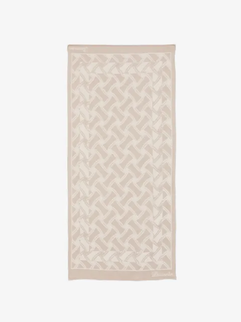 Drumohr toalla de playa con detalle del logo