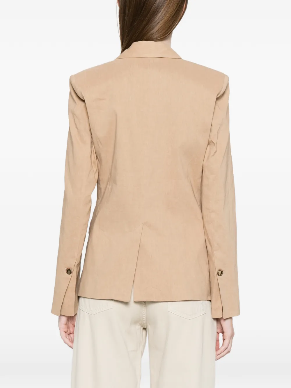 PINKO Button-up blazer Beige