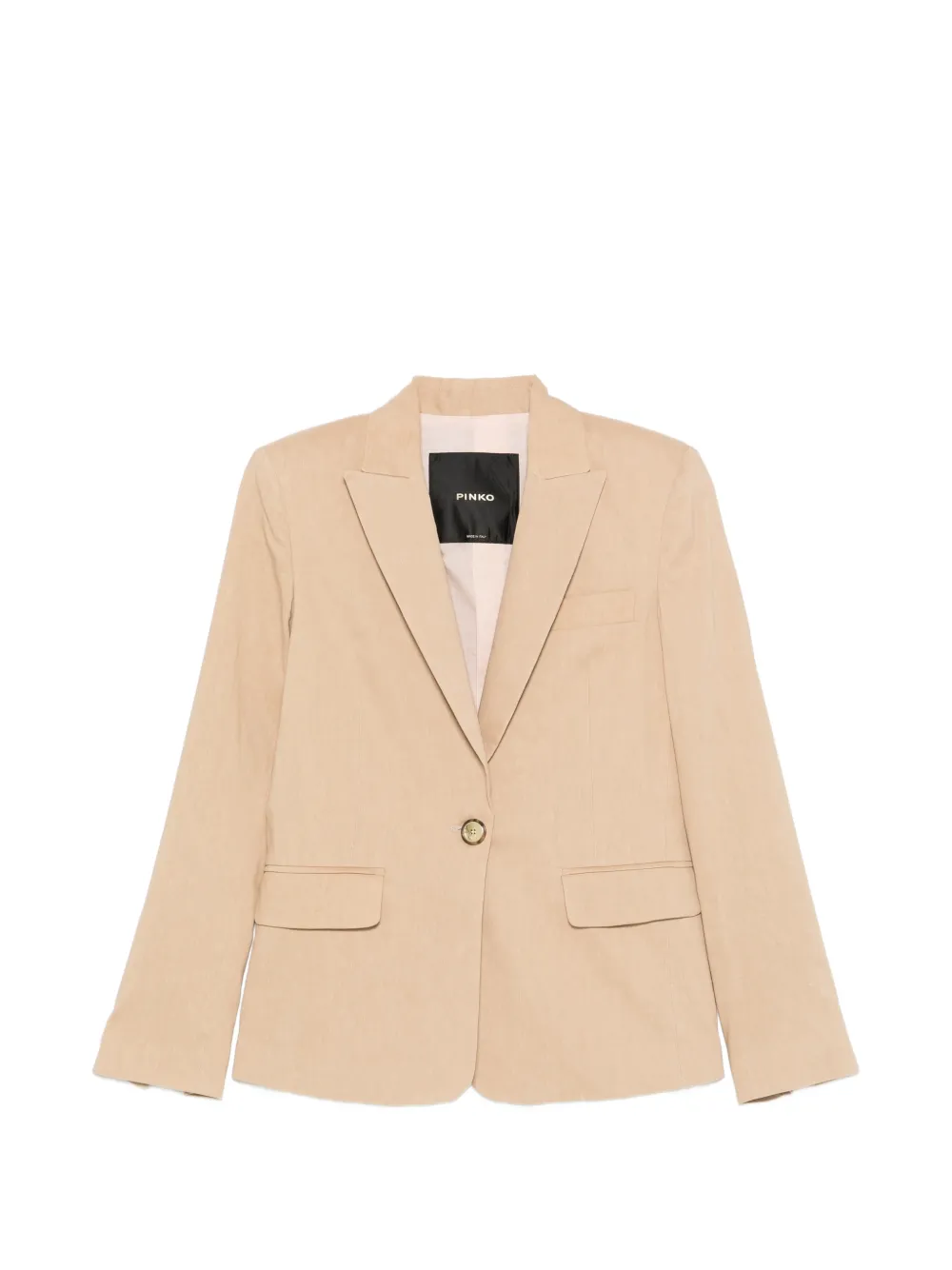 PINKO button flax blazer - Toni neutri