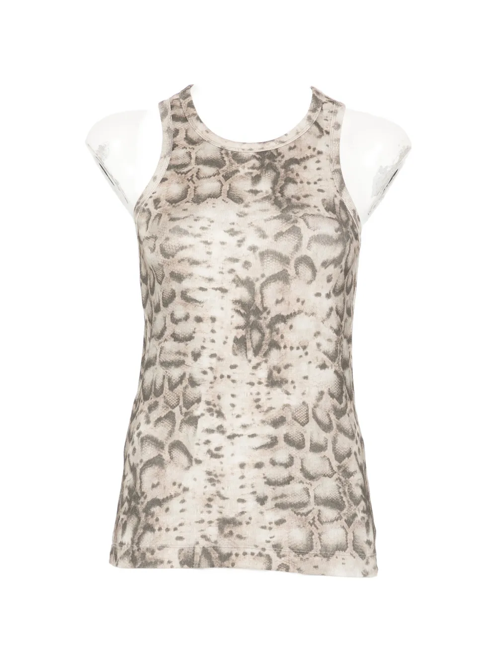 PINKO snakeskin racer tank top - Toni neutri