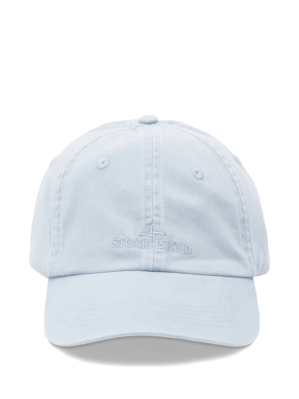 Stone Island logo-embroidered baseball cap - Blu