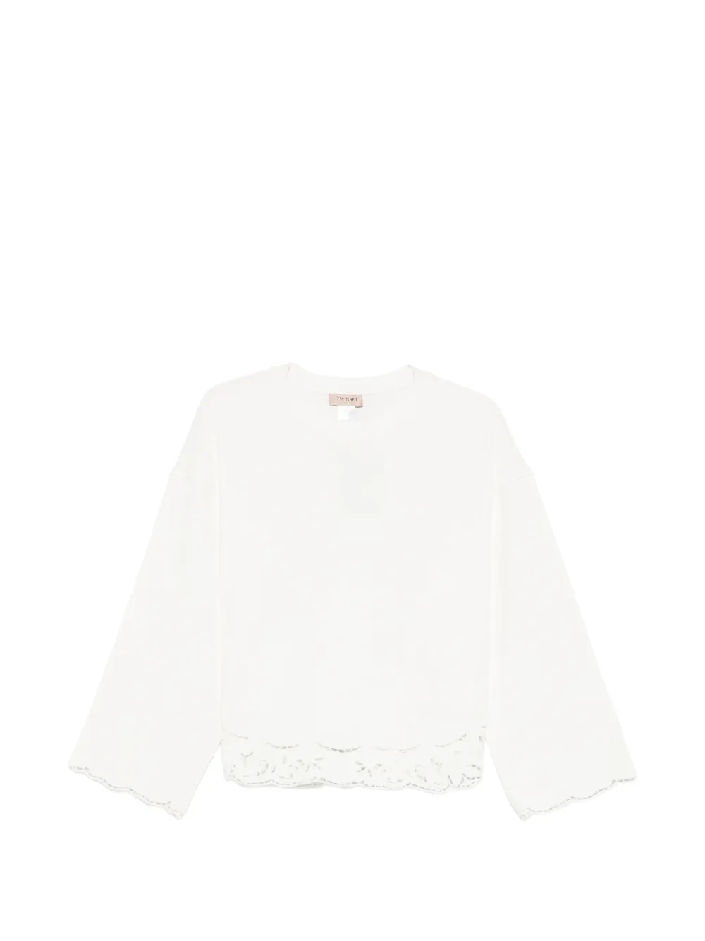 TWINSET eembroidered-detail sweatshirt - Bianco