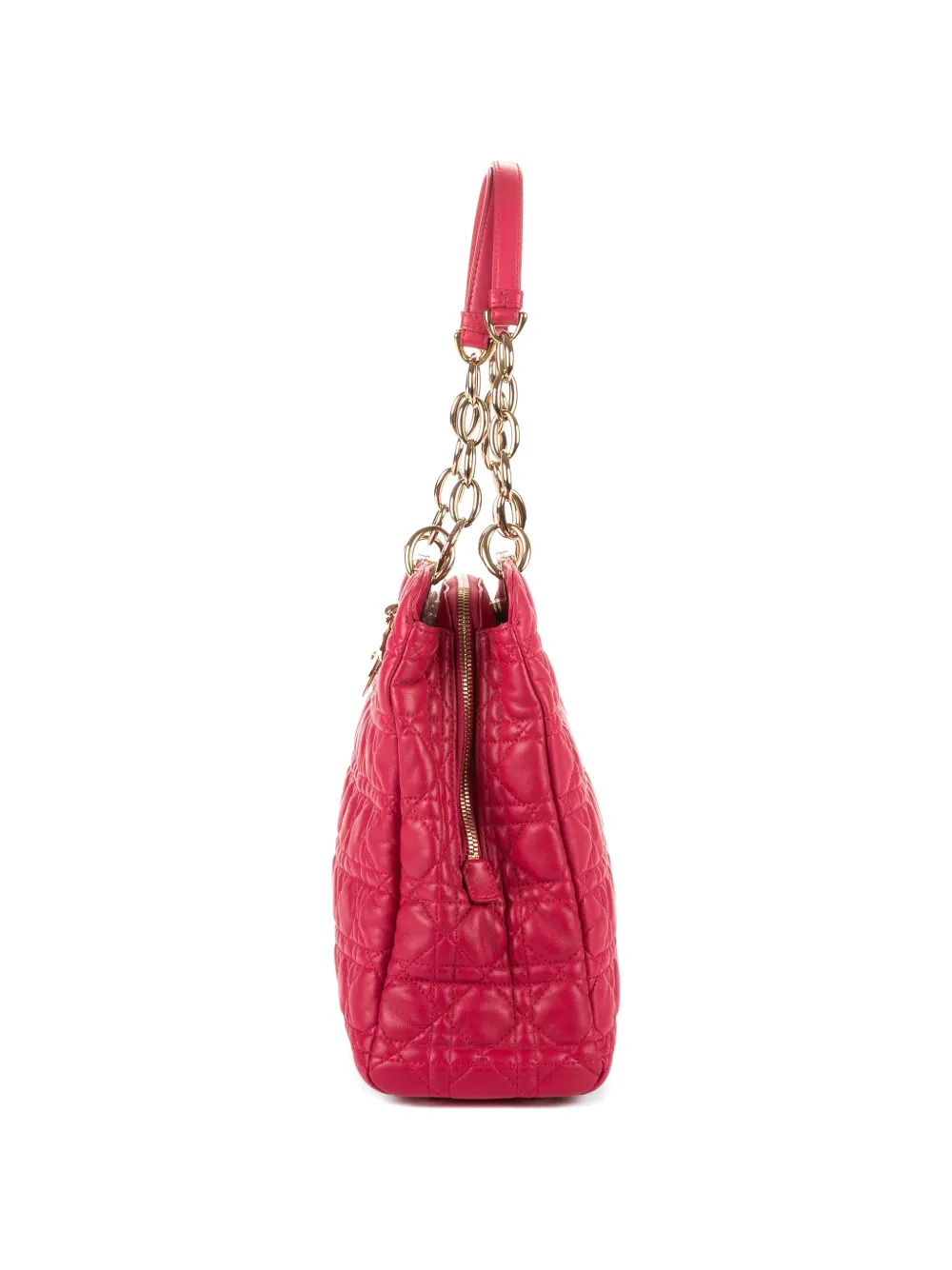 Christian Dior Pre-Owned Cannage quilted chain-strap tote bag - Rosa