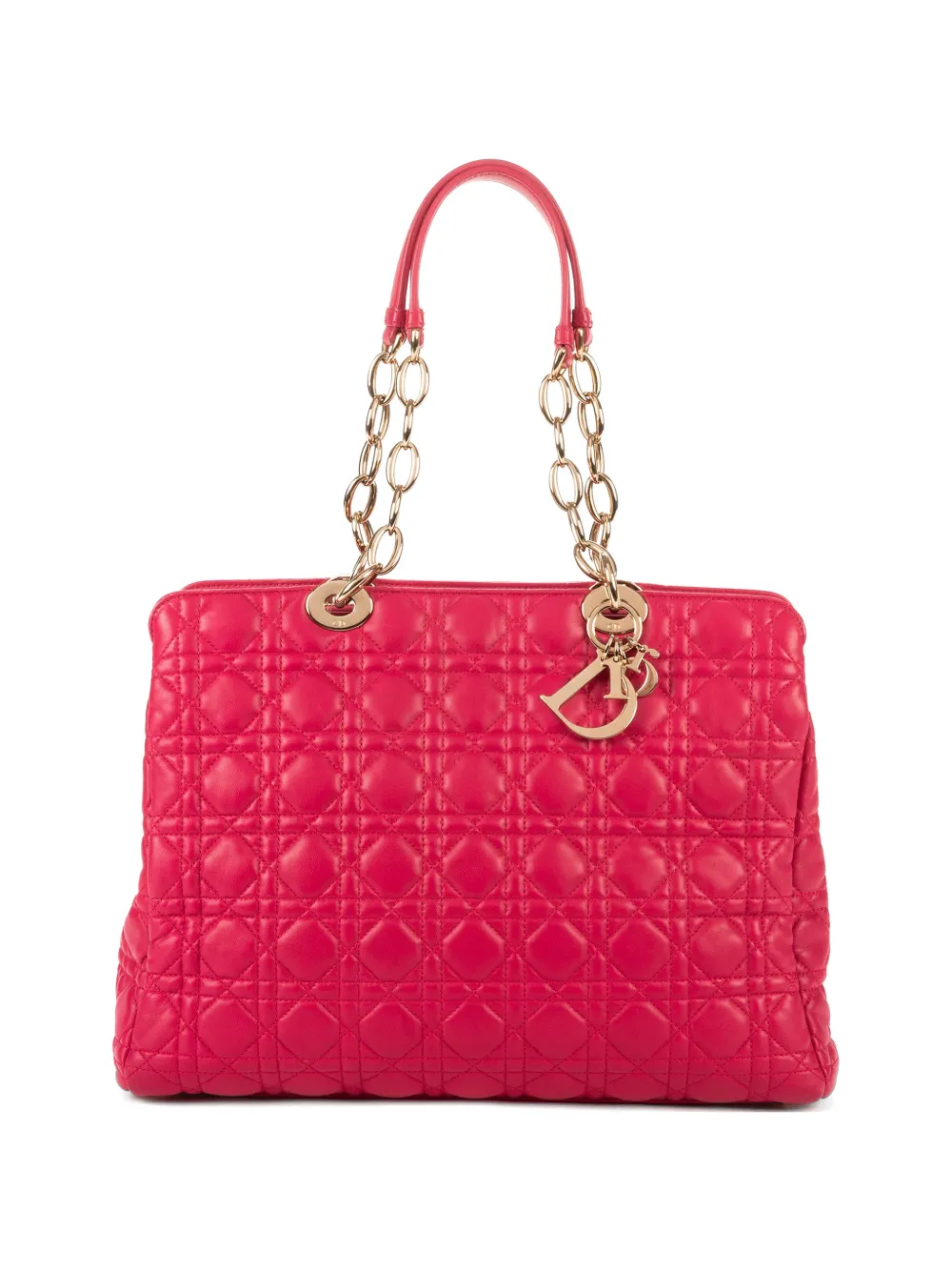 Christian Dior Pre-Owned Cannage quilted chain-strap tote bag - Pink