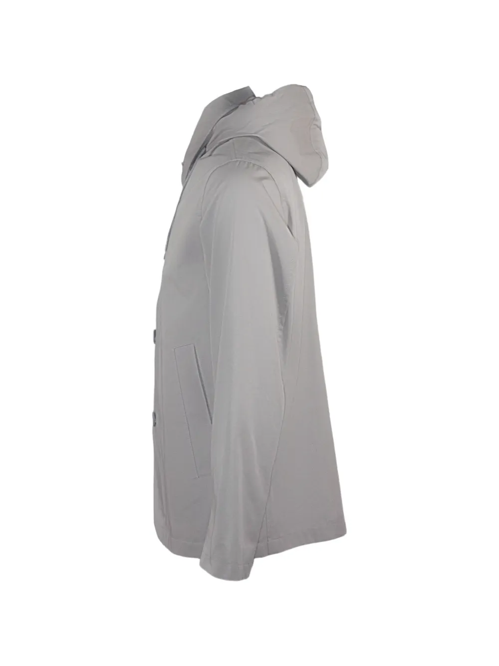  Herno Drawstring Hood Cotton Jacket - Grey 