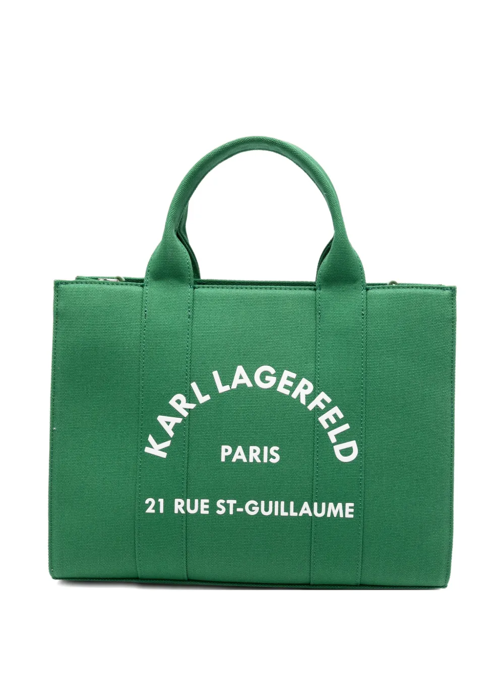 Karl Lagerfeld logo-print tote bag - Verde