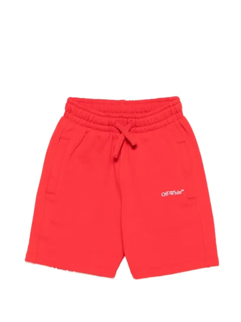 Off-White Kids drawstring graphic-print shorts