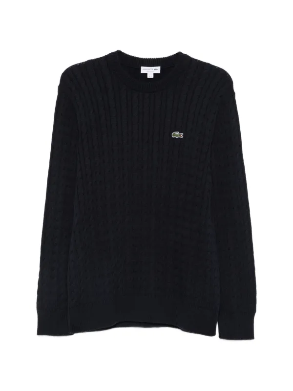 Lacoste ケーブルニット セーター | ブルー | FARFETCH JP